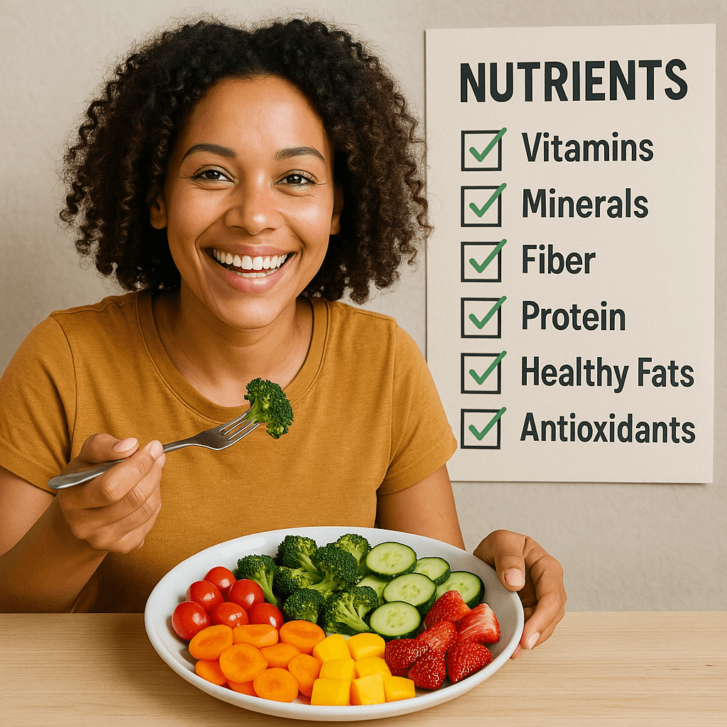 In the picture, there are the right things that help overcome nutritional deficiencies